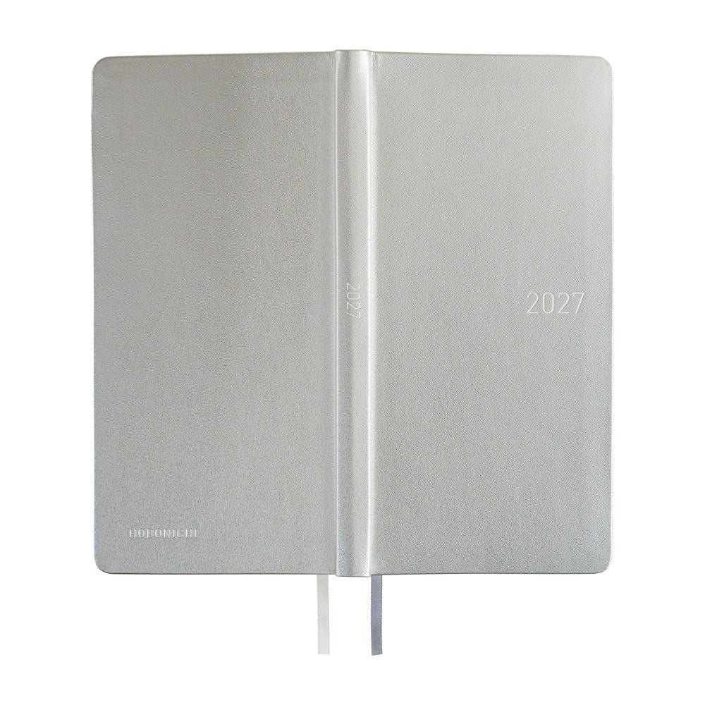 Hobonichi Techo Weeks 2027 - Leather: Noble Silver