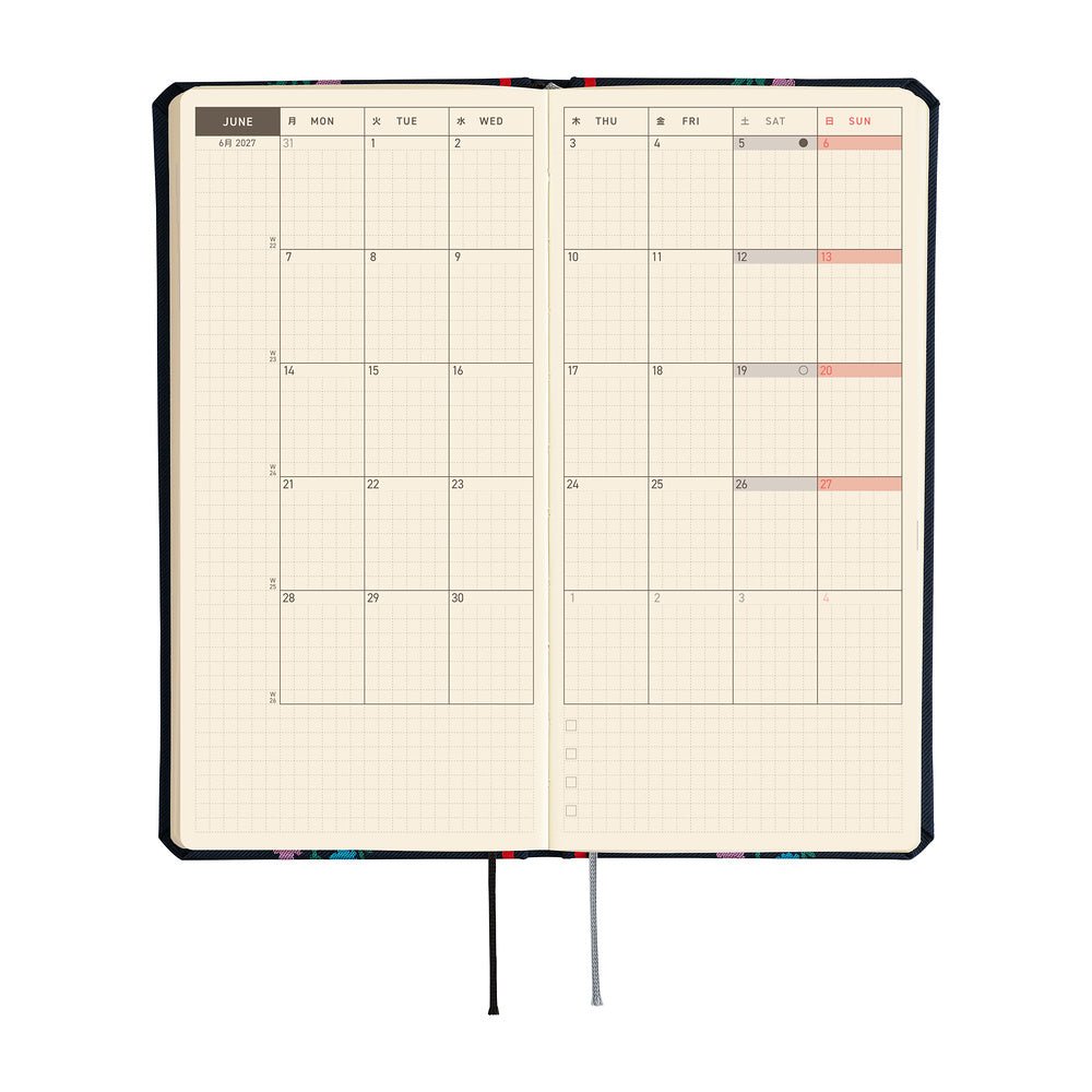 Hobonichi Techo Weeks 2027 - Yoshie Watanabe: Petit Bloom