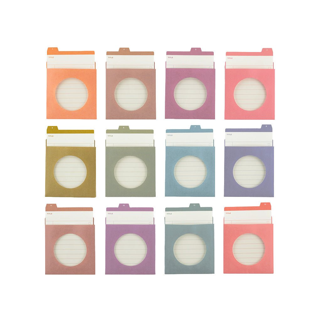 TSUKI no IRO: 12 Month Index Pockets
