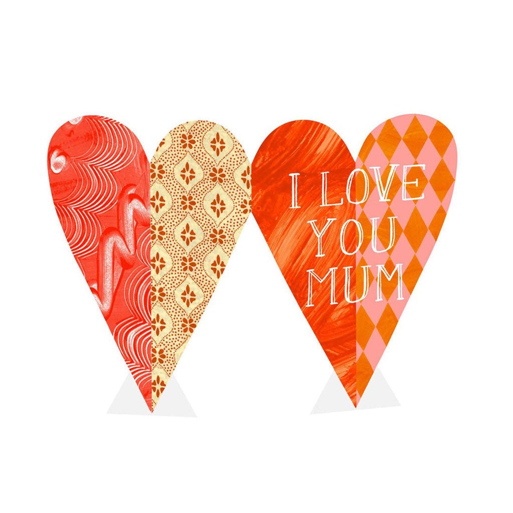 I Love You Mum Heart Card