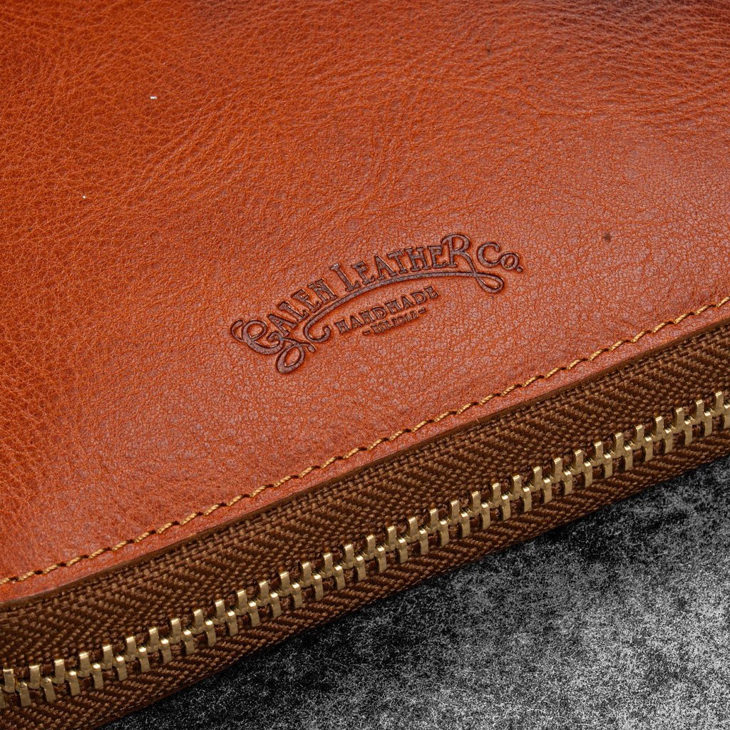 Legacy Leather Zip Pen Case for 6 Pens