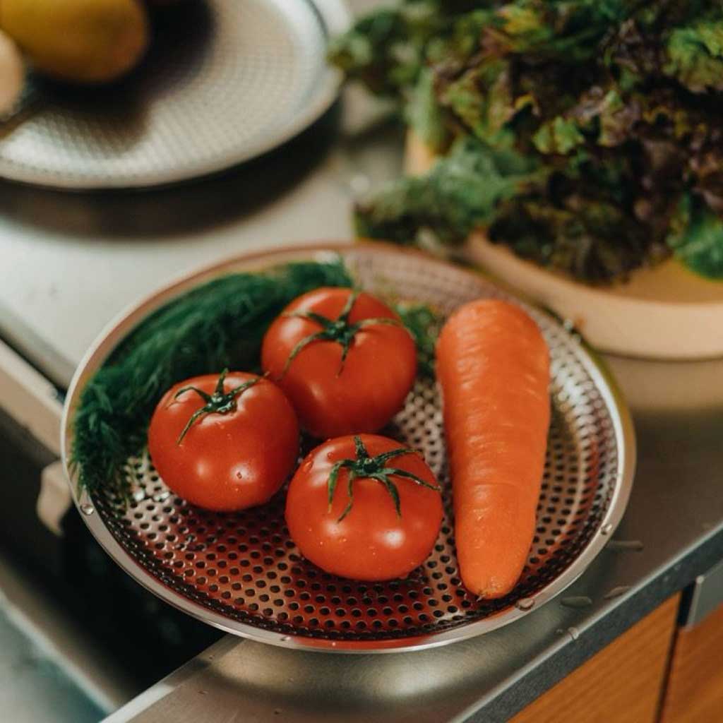 Makanai Stainless Steel Flat Strainer 220