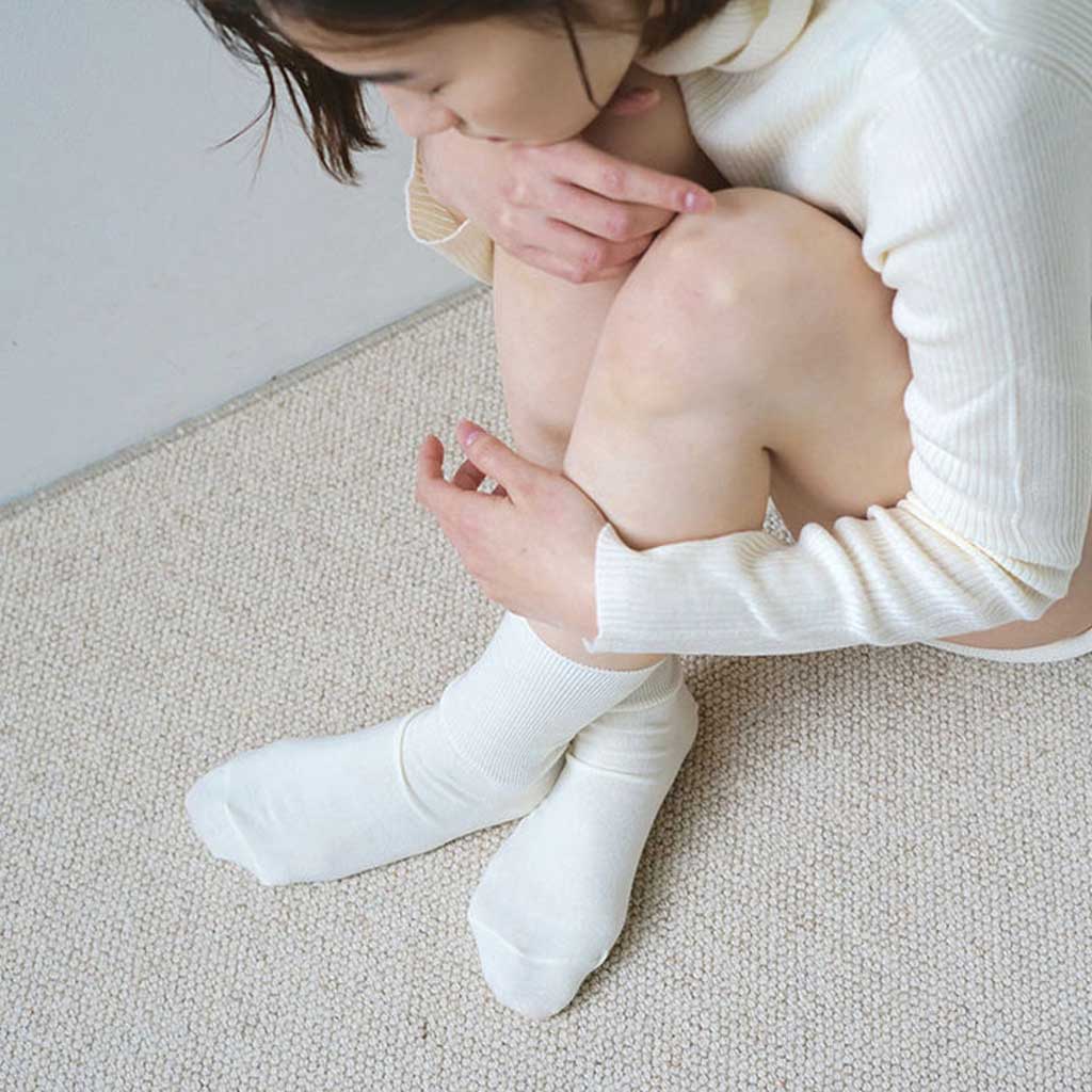 Merino Wool Ribbed Socks