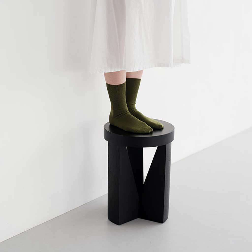Merino Wool Ribbed Socks
