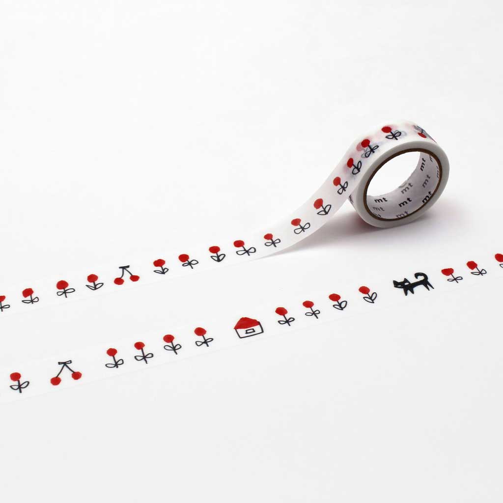 mt Special Collaborations Washi Tape - Makoto Matsubayashi Black Cat