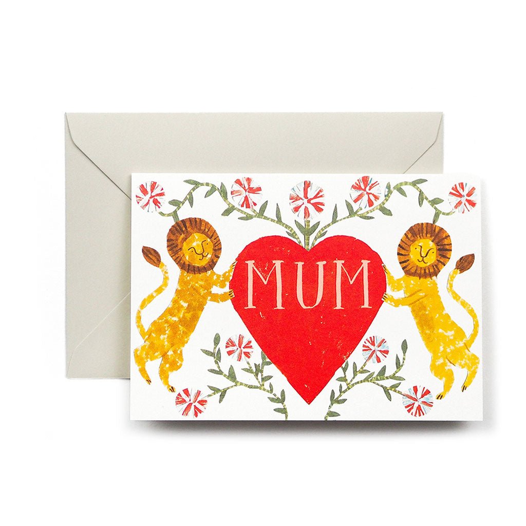 Mum Lion Heart Card