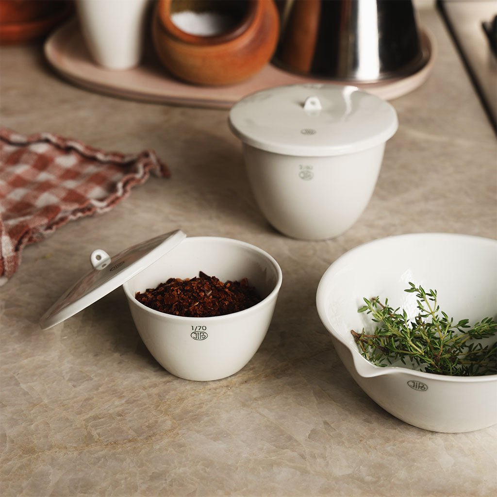 Porcelain Spice Jar with Lid