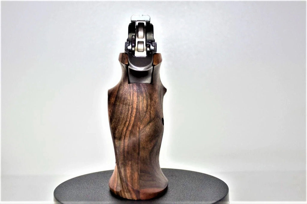 Compatible with SIG P210 Target | Professional Walnut Wood Grips (Swiss-Made)