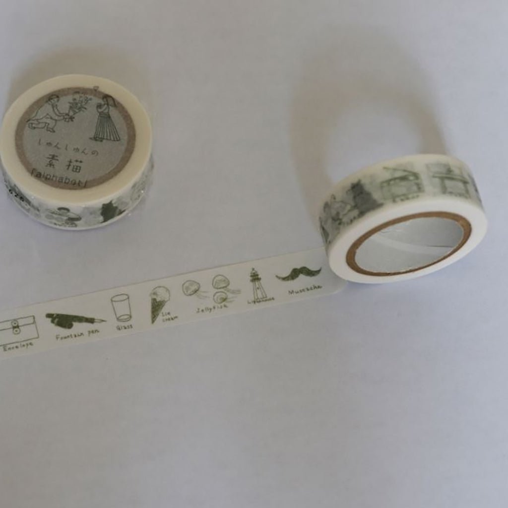 Shun Shun Washi Tape - Alphabet