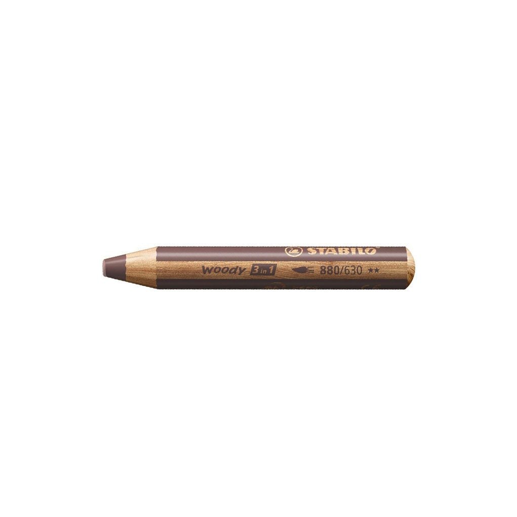 Stabilo Woody 3-in-1 Pencil Set of 6 with Sharpener