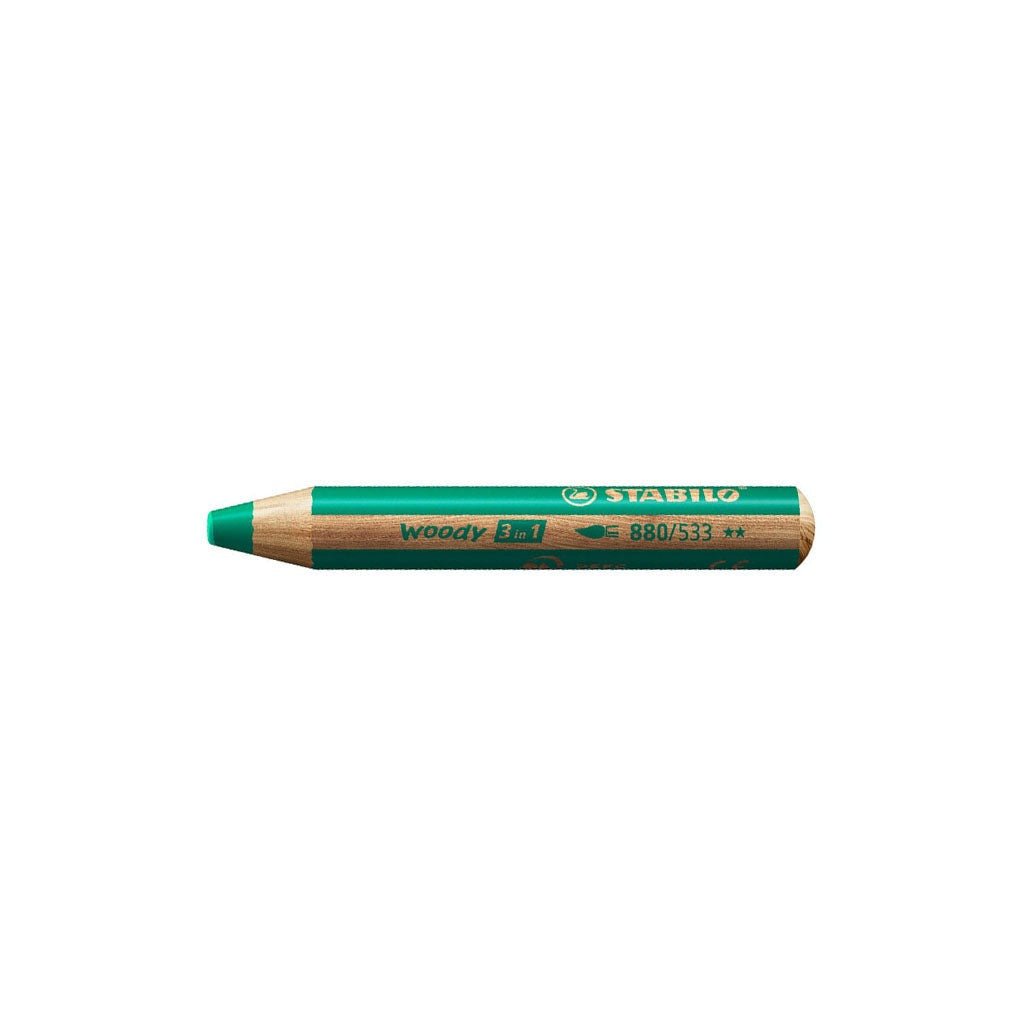 Stabilo Woody 3-in-1 Pencil Set of 6 with Sharpener