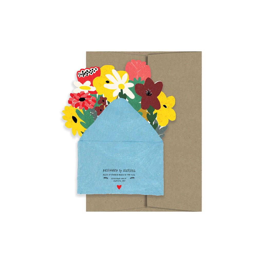 Thank You with Flowers Die-Cut Card