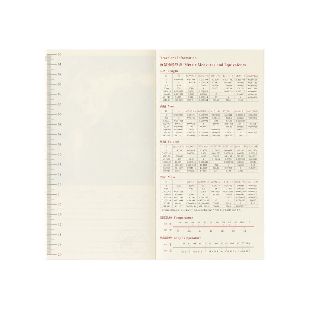 Traveler's Notebook Refill 2027 Monthly Diary