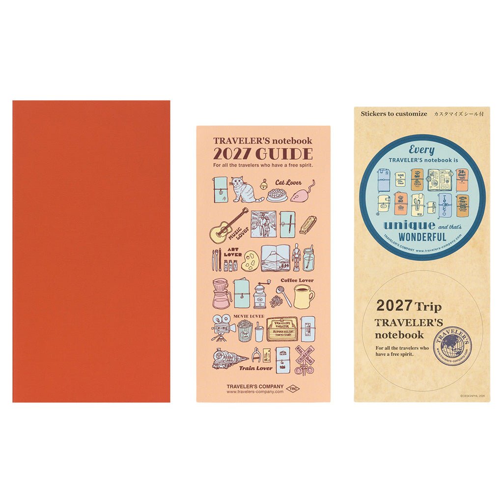 Traveler's Notebook Refill 2027 Monthly Diary