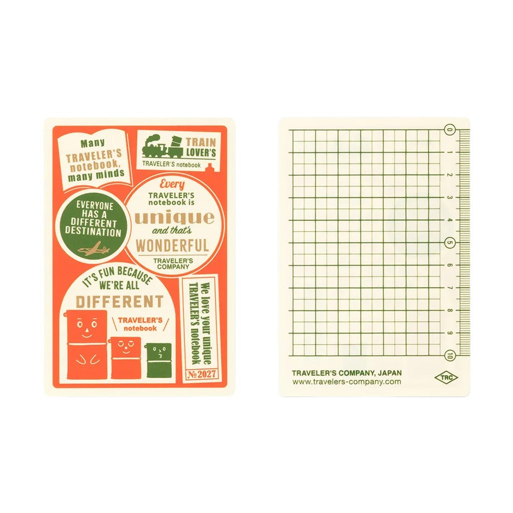 Traveler's Passport Notebook Plastic Sheet for 2027 Diary