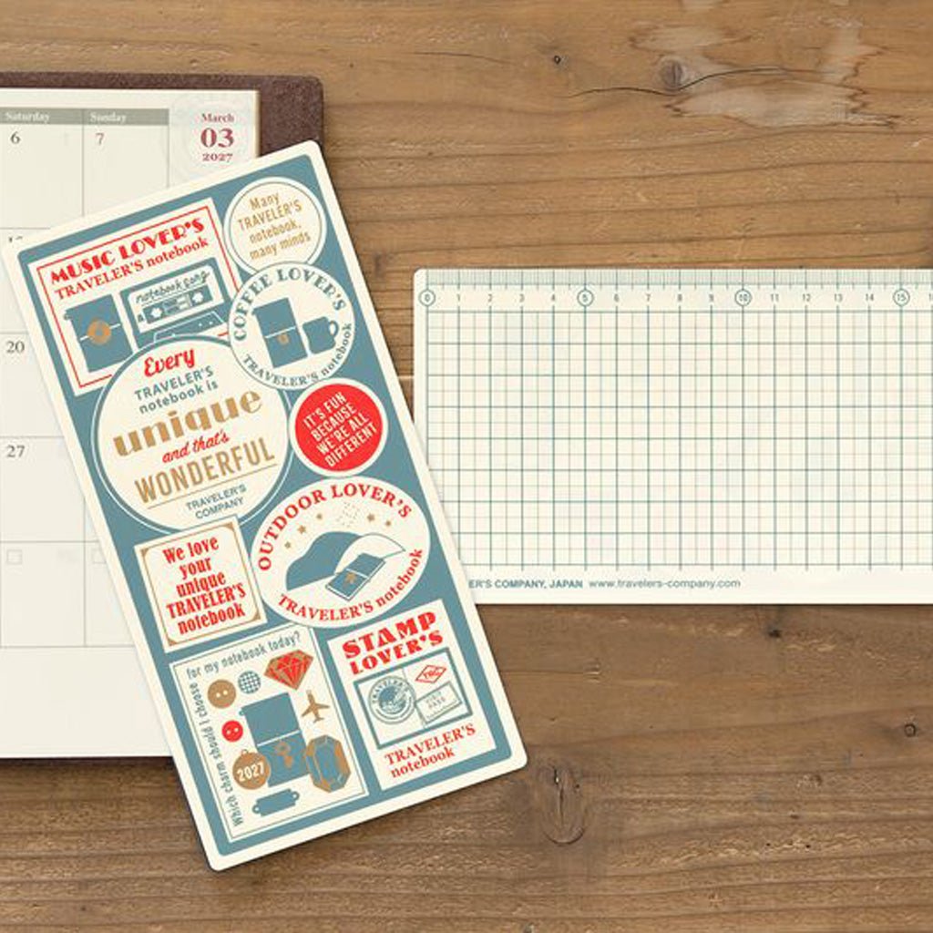 Traveler's Notebook Plastic Sheet for 2027 Diary