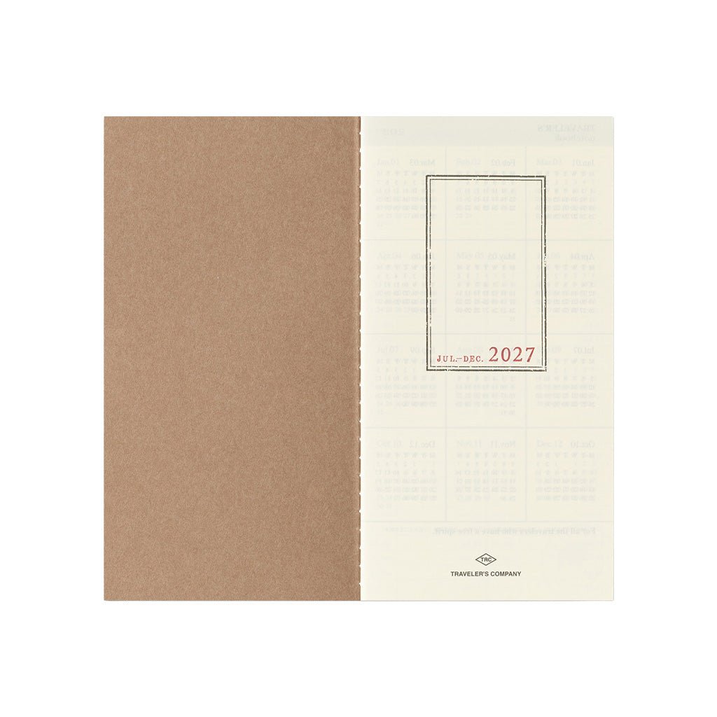 Traveler's Notebook Refill 2027 Diary Weekly + Memo