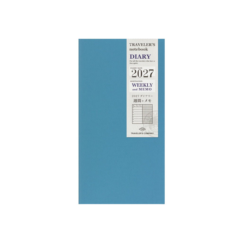 Traveler's Notebook Refill 2027 Diary Weekly + Memo