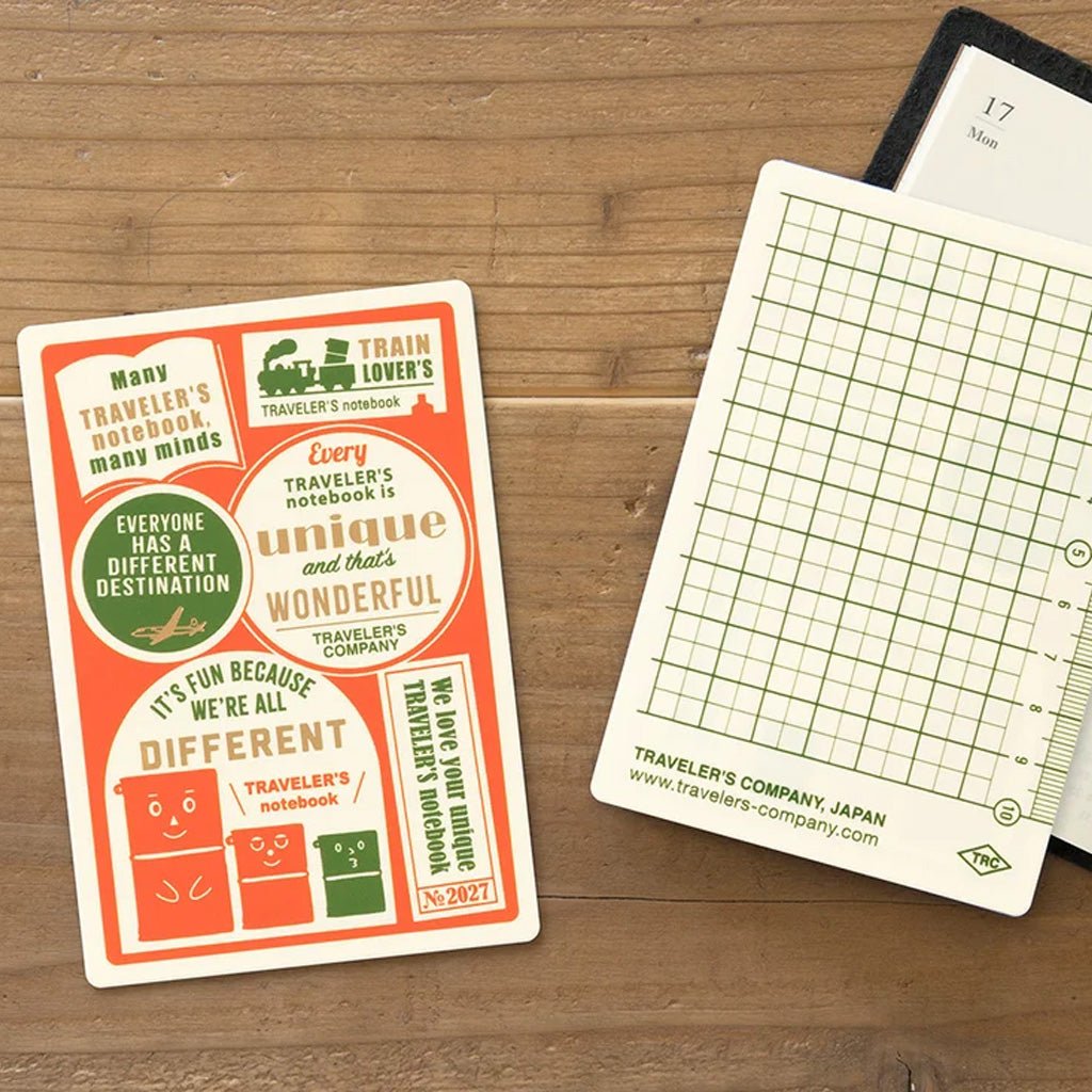 Traveler's Passport Notebook Plastic Sheet for 2027 Diary