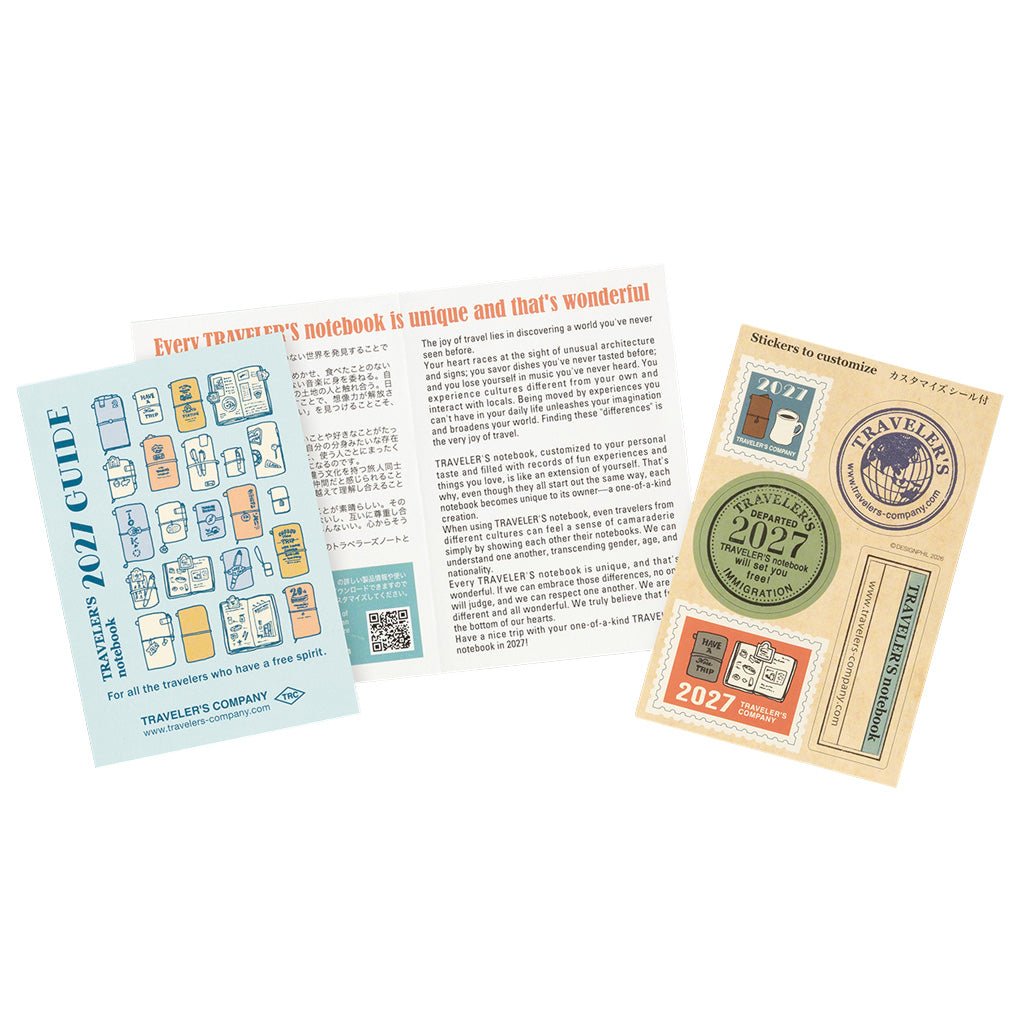 Traveler's Passport Notebook Refill 2027 Weekly Diary