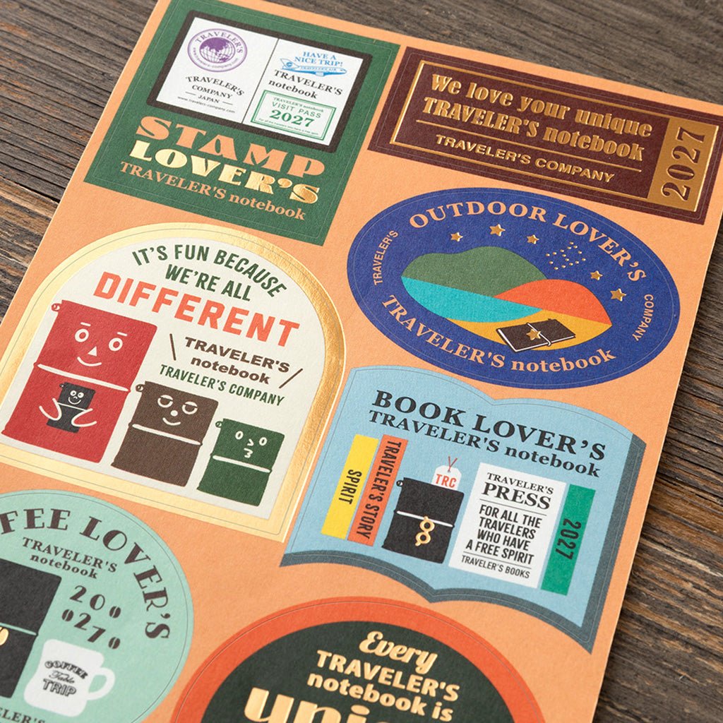 Traveler's Notebook Customized Sticker Set for 2027 Diary