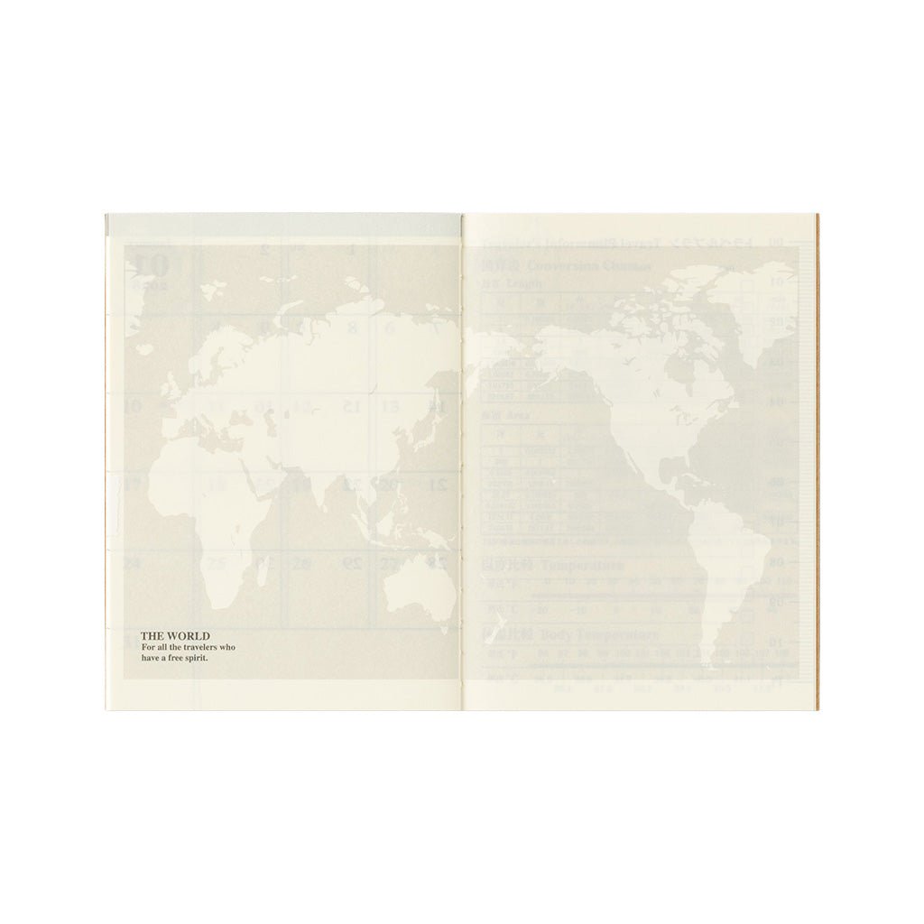 Traveler's Passport Notebook Refill 2027 Monthly Diary