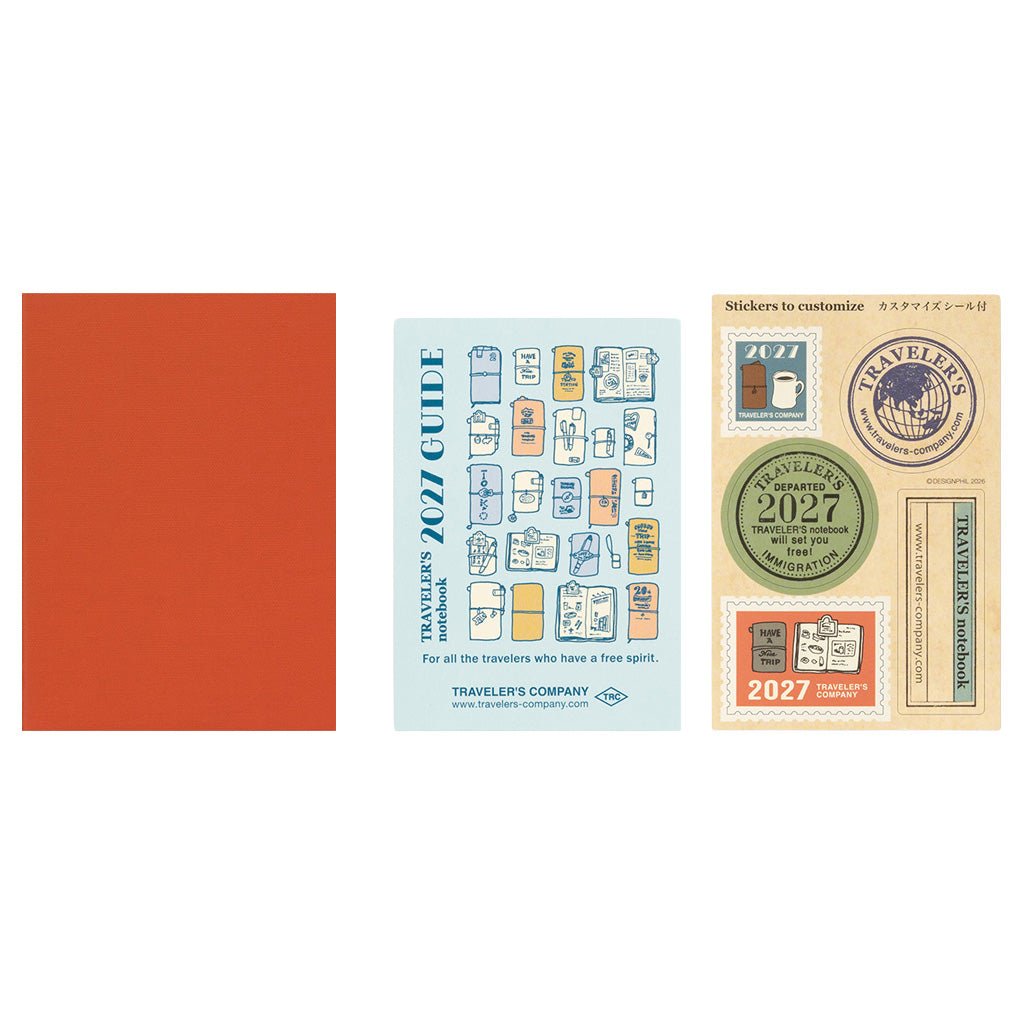 Traveler's Passport Notebook Refill 2027 Monthly Diary