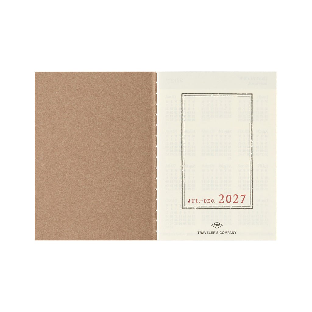 Traveler's Passport Notebook Refill 2027 Weekly Diary