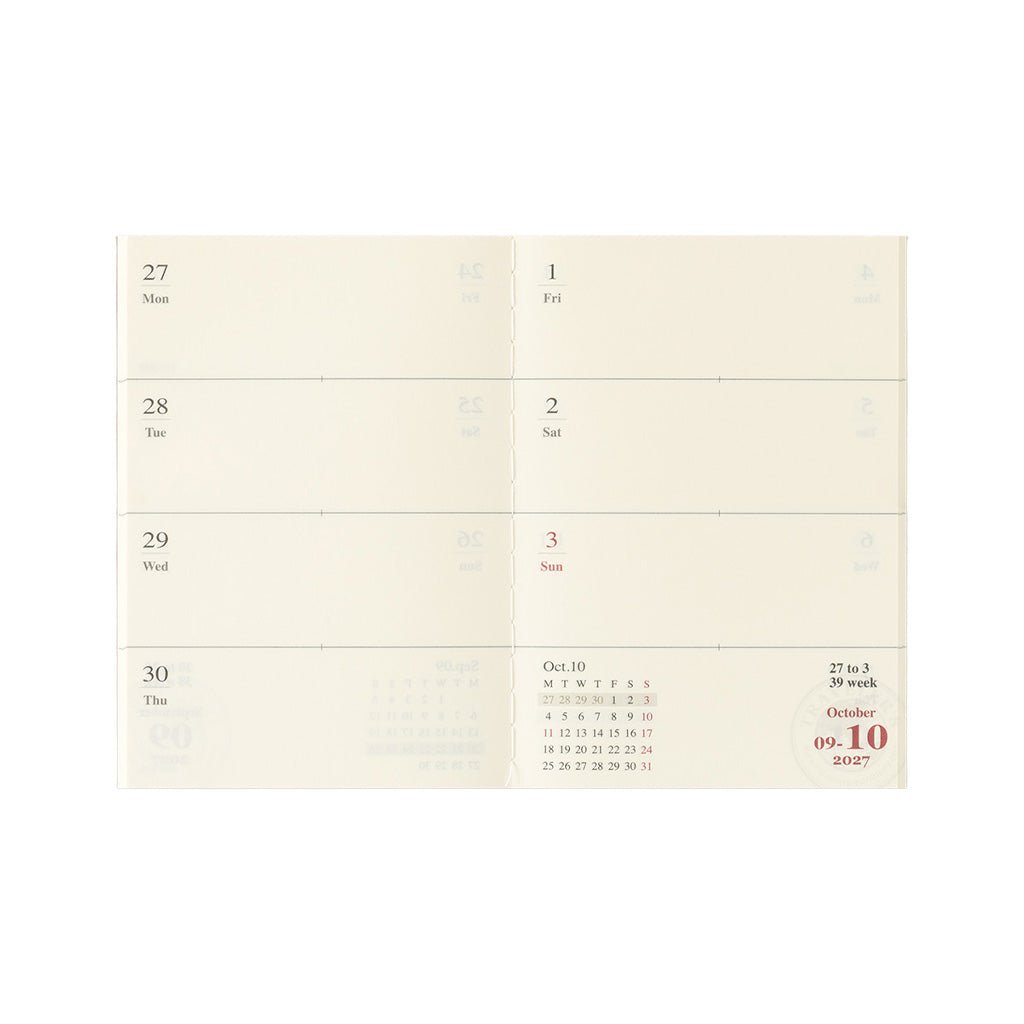 Traveler's Passport Notebook Refill 2027 Weekly Diary