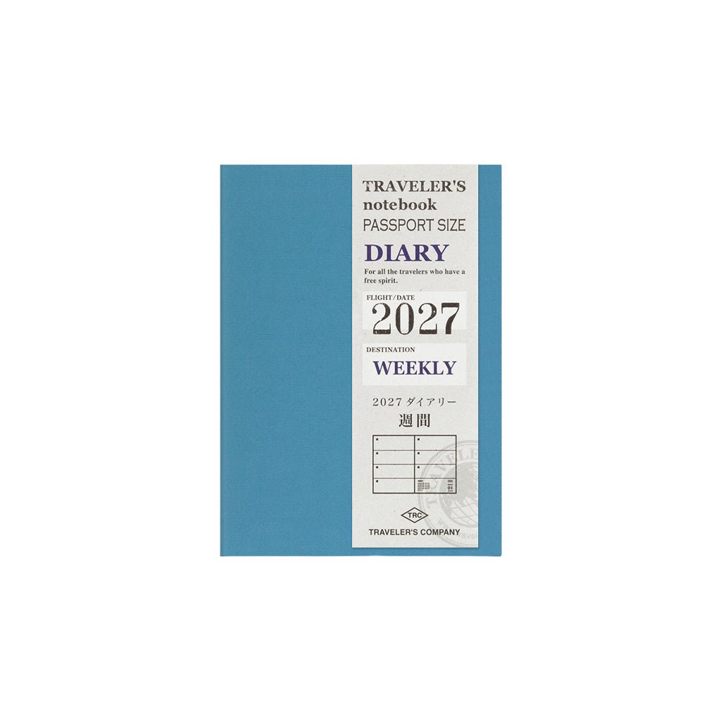 Traveler's Passport Notebook Refill 2027 Weekly Diary