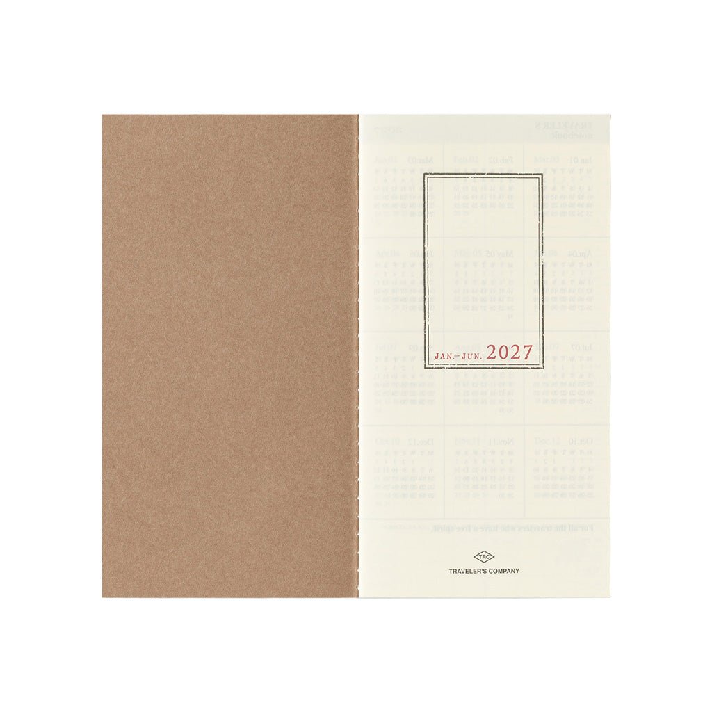 Traveler's Notebook Refill 2027 Diary Weekly Vertical