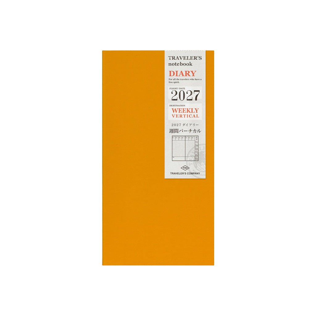 Traveler's Notebook Refill 2027 Diary Weekly Vertical