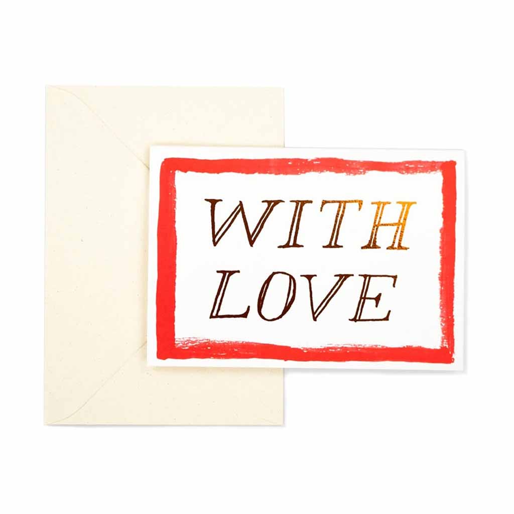 With Love Foiled Card