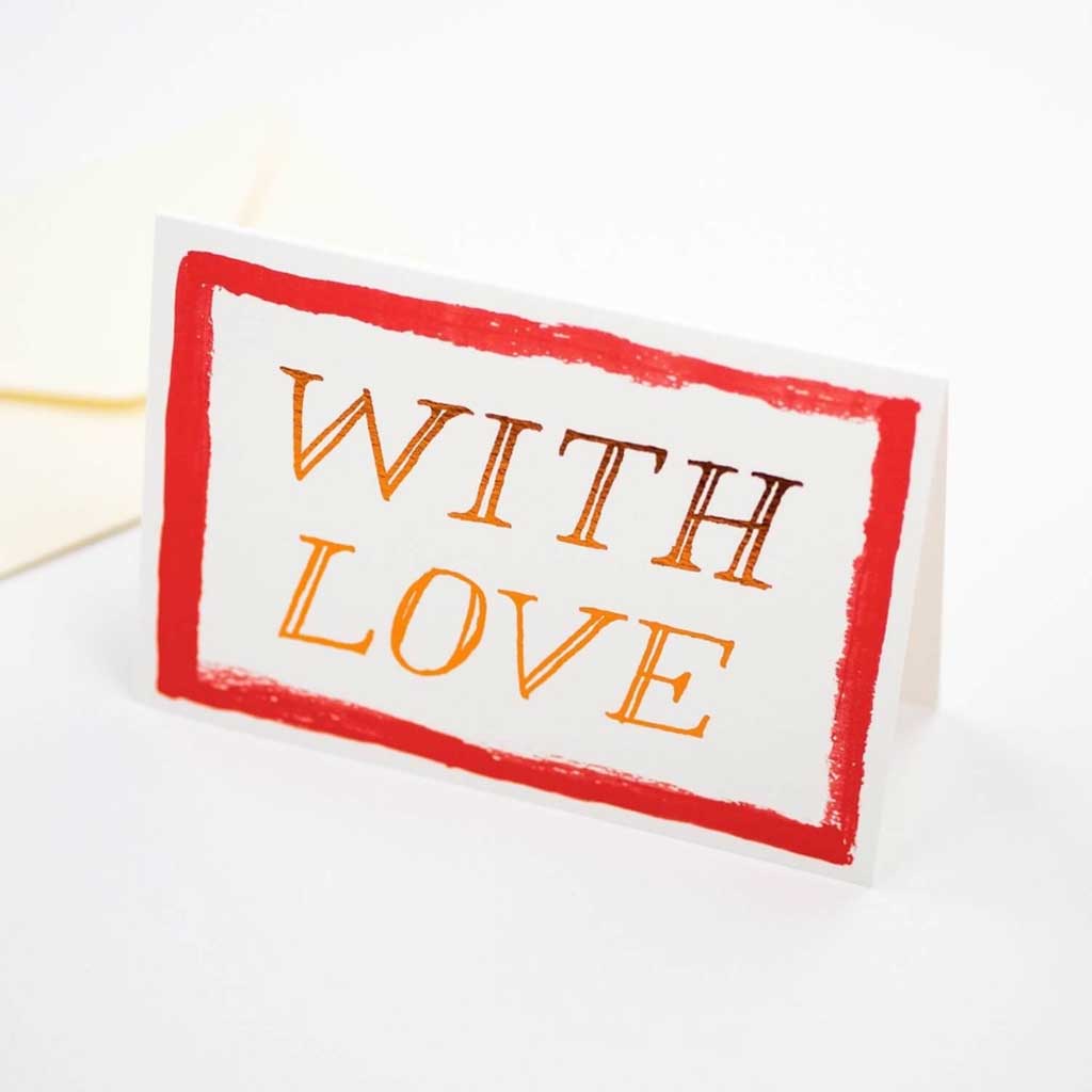 With Love Foiled Card